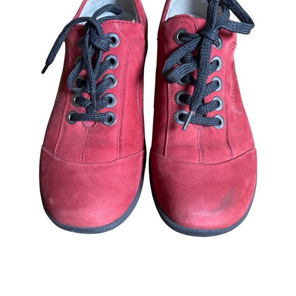 Waldlaufer Dana Red Laced Nubuck Womens Shoes Size 6.5 / US 9 Orthotic Comfort - Picture 5 of 11